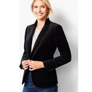 Talbots velvet blazer